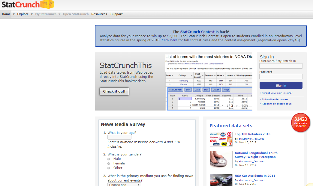 StatCrunch